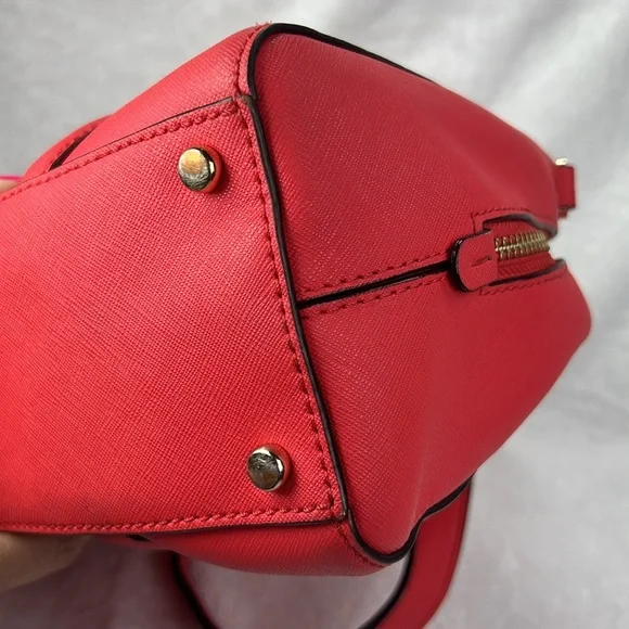 Kate Spade Red Satchel with Polka Dot Bow - Picture 4 of 10